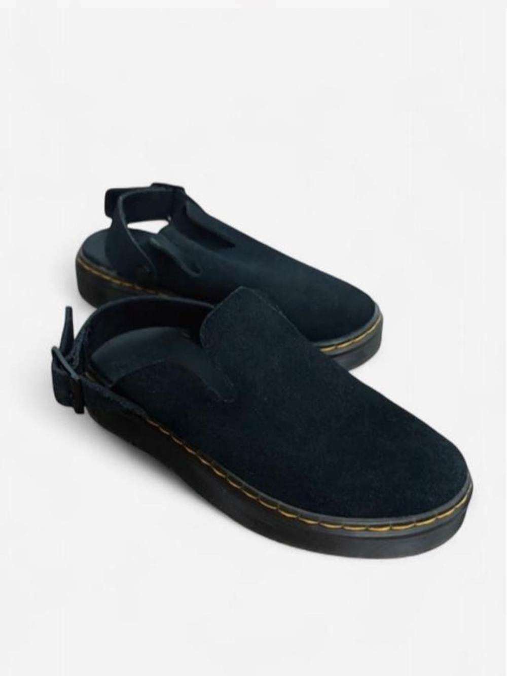Dr Martens Carlson Black Suede Slingback Casual Shoes